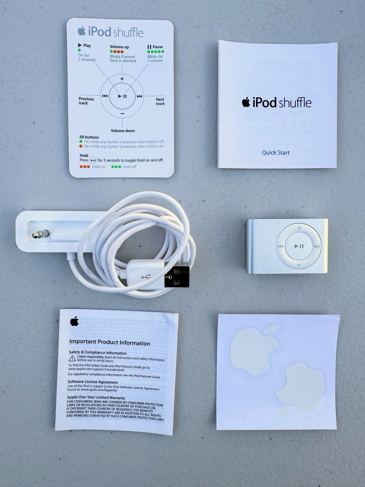 IPod shuffle 2nd generation 1gb Silver