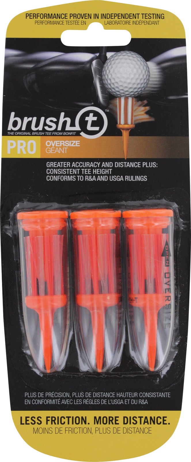 Brush t Golf OVERSIZE Orange Golf Tees New