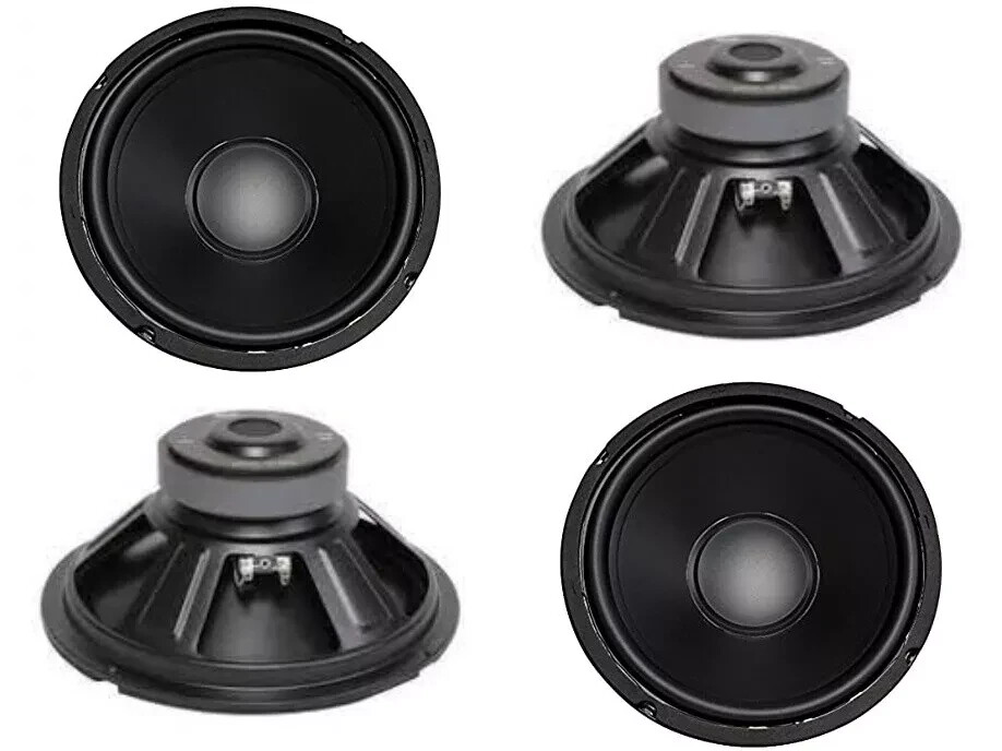 NEW 4 Pack 10" Hartke VX410 Bass Cabinet Replacement Woofer Speakers 10inch 8ohm