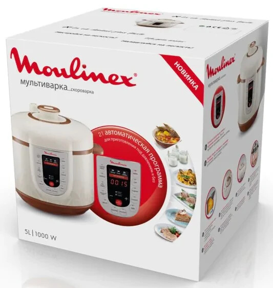UA! Мультиварка-скороварка Moulinex CE501134UA Multicooker Myltuvarka 21 program