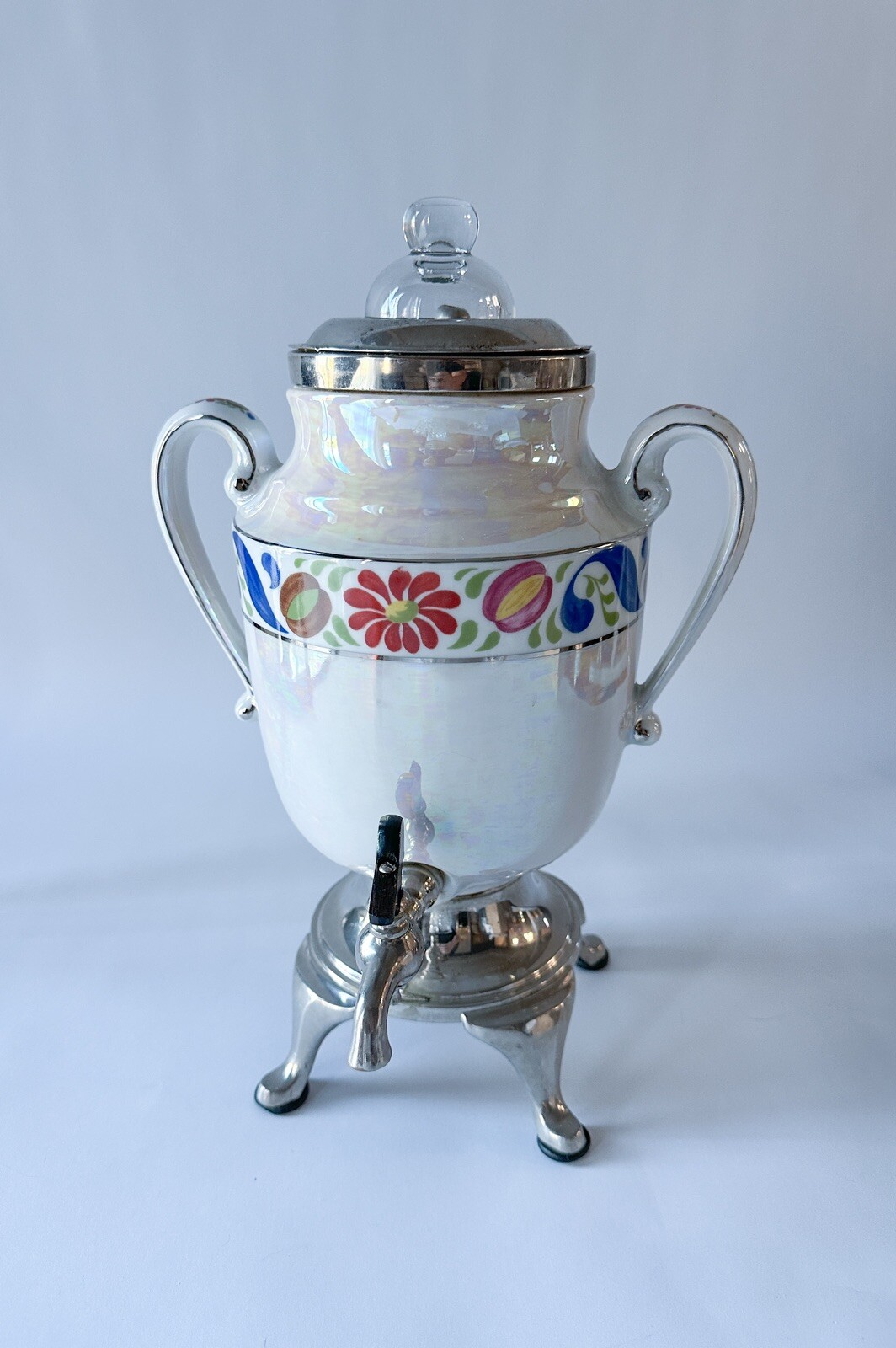 VTG ROYAL ROCHESTER FRAUNFELTER ELECTRIC COFFEE PERCOLATOR LUSTERWARE, NY 1924