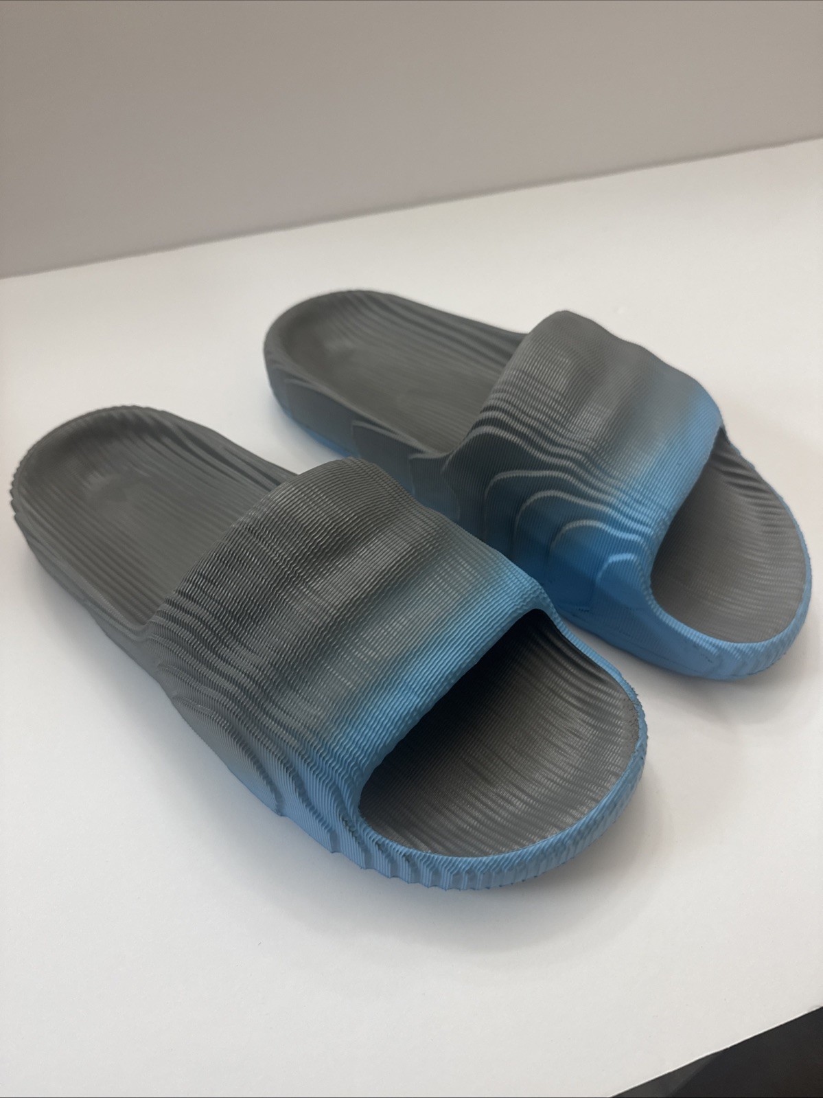 Adidas Adilette 22 Slides Size 11 Mens Grey/blue