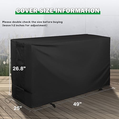 Work Bench Table Cover, Protective Table Cover Rectangular-49"L x 25"D x 26.8"H