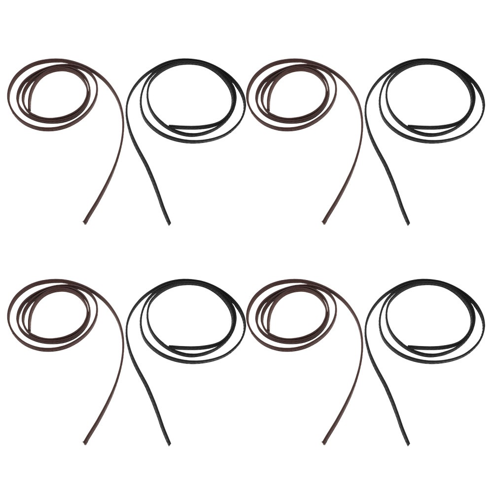 8 Pcs Handmade Rope Diy Jewelry Pu Bracelet String Craft Making Strap