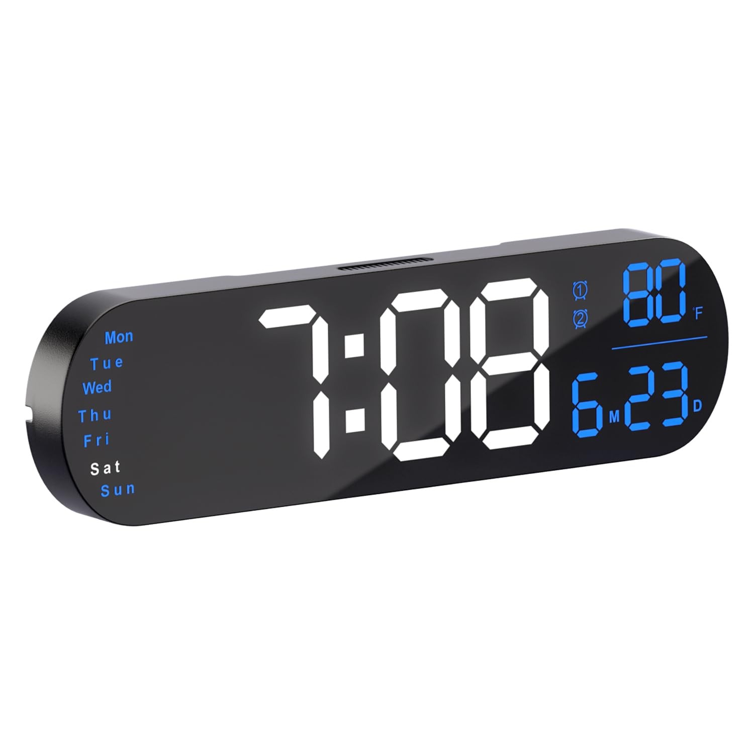 Digital Wall Clock Large Display, 13.7 inch Large Digital Wall Clock with RGB...