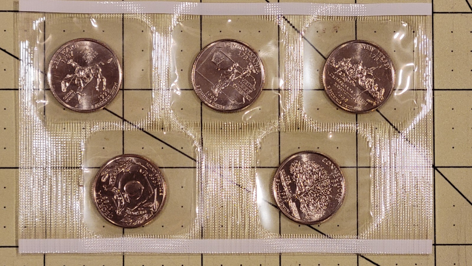 1999-P Uncirculated 5 Coin Mint Set Plus 5 First Issue State Quarters