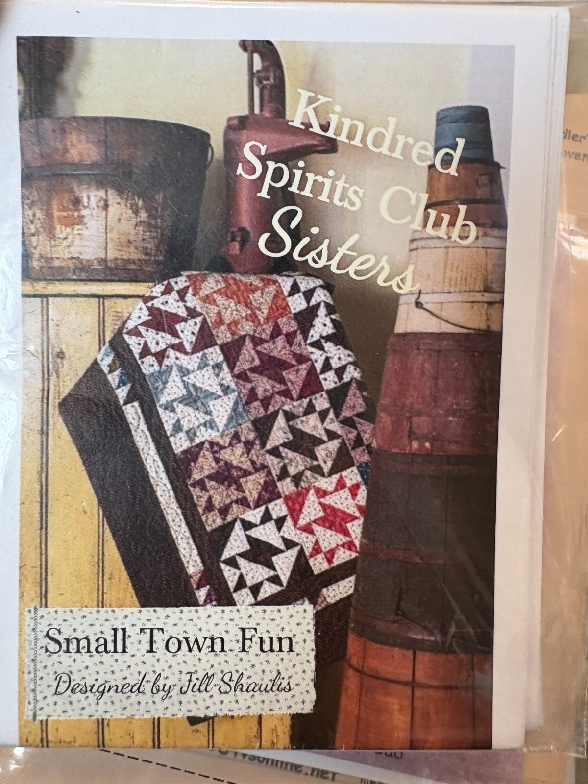 SMALL TOWN FUN 36x36" Quilt pattern, by Kindred Spirits Club Sisters