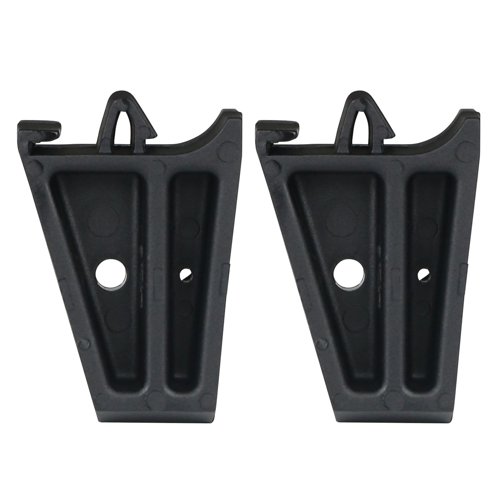 2 Pcs Grille Overslam Bumper | Compatible with 2002-2005 Dodge Ram 1500 Black