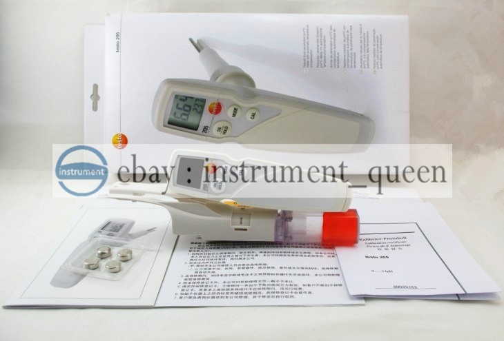 /Testo 205 PH Meter Tester measuring instrument probe head for food 0563 2051