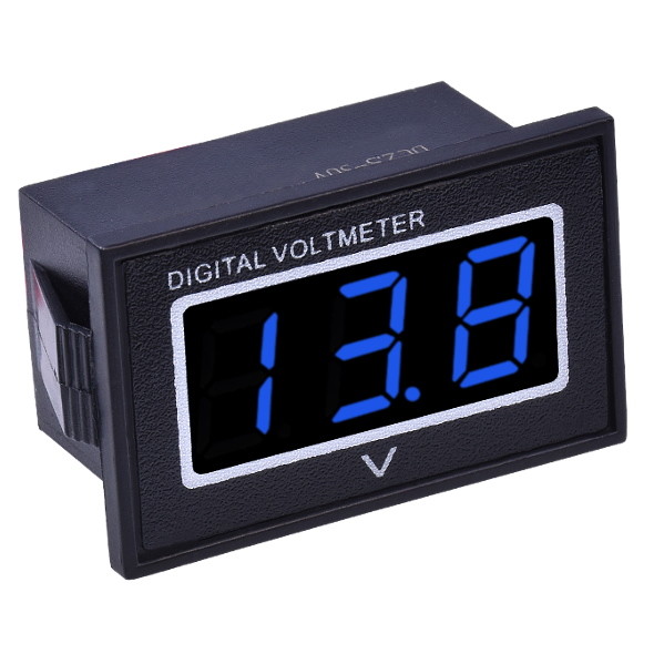 Waterproof Digital Mini Voltmeter 3-30V DC Red Blue Green 0.36" Voltage Display