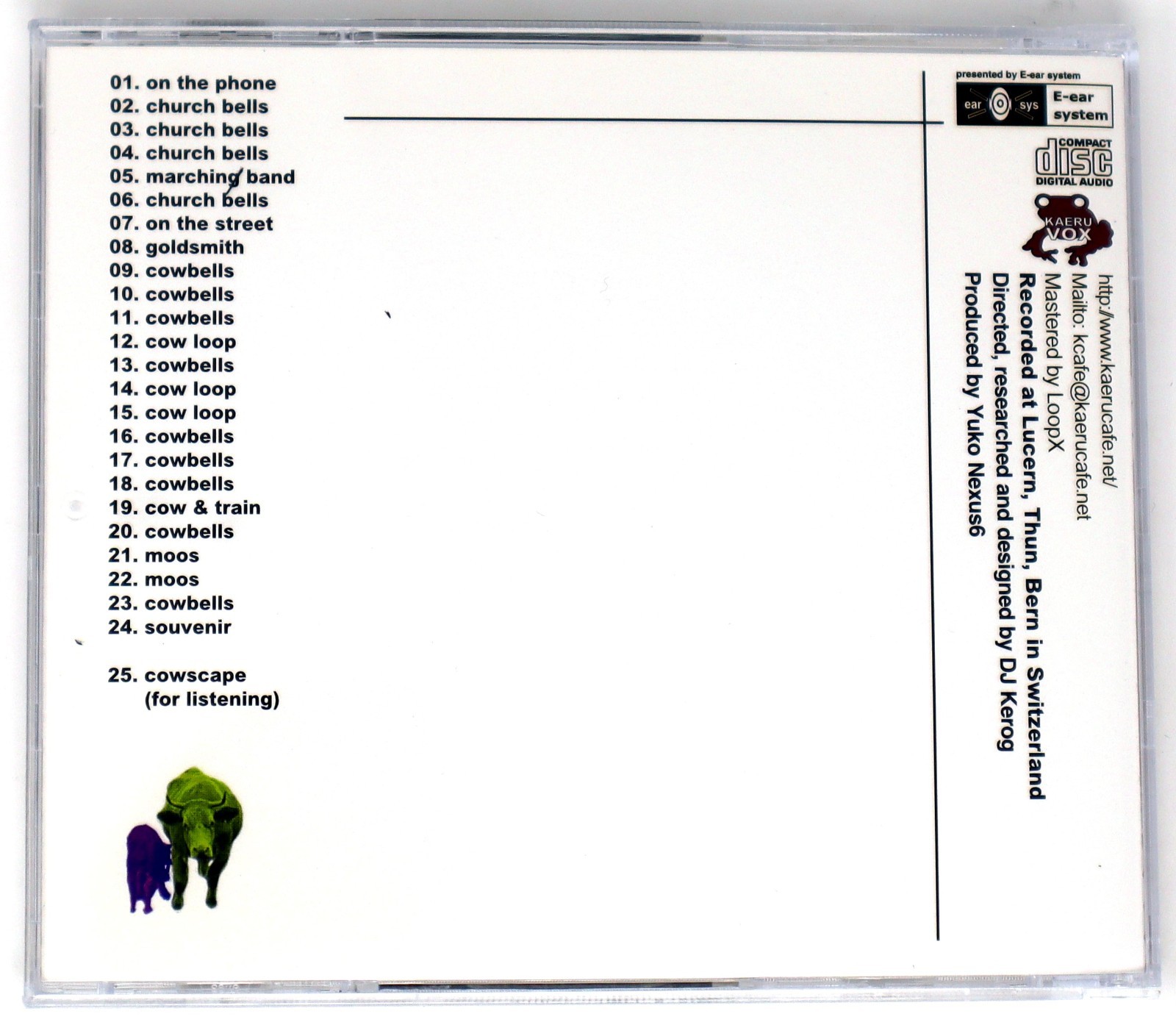 Kaeru Cafe Cocoa Cow Cow Sample Library/Sound Library/Sampling CD 1990s