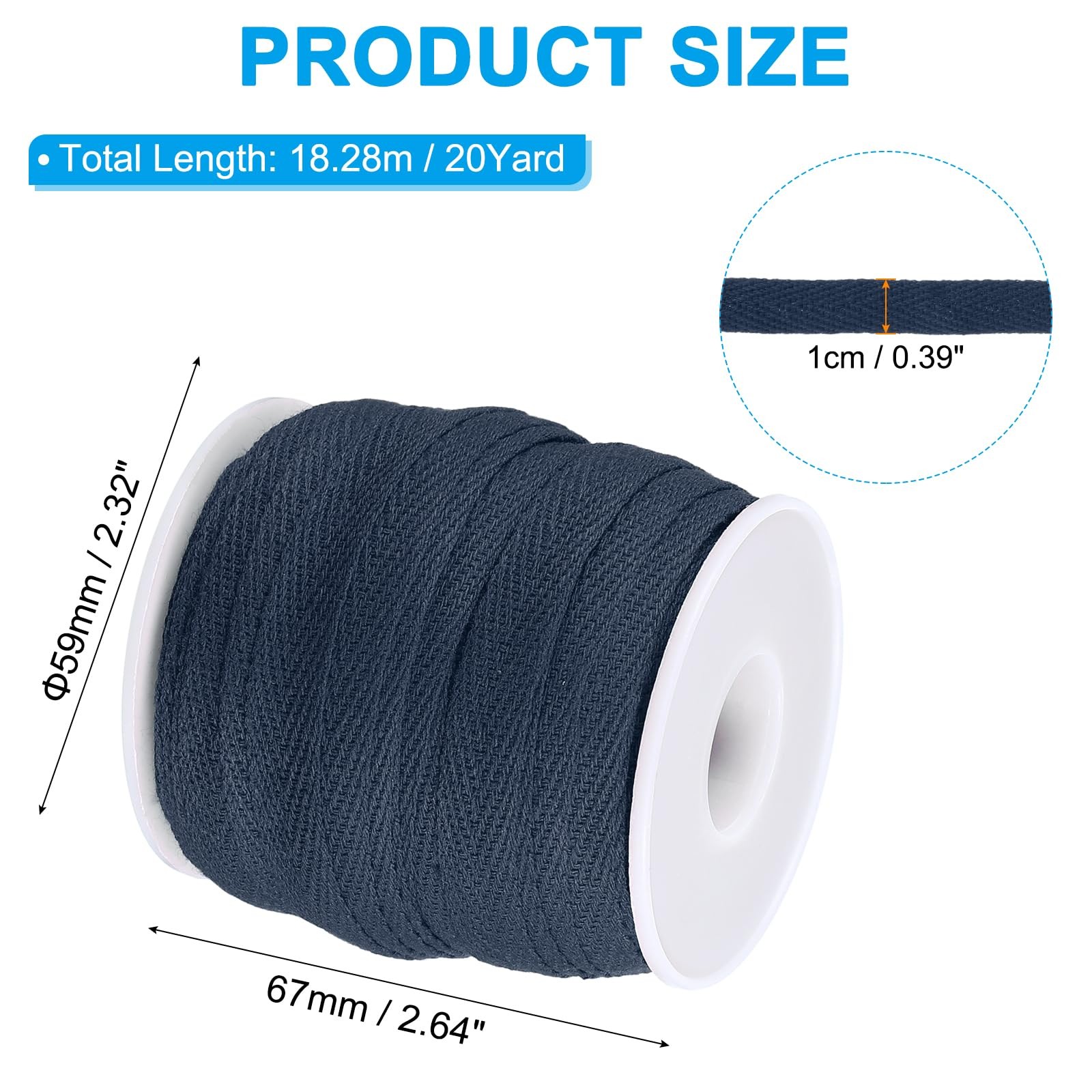 10Mm X 66Feet Flat Drawstring Cord Drawstring Replacement Soft Drawstring Cot