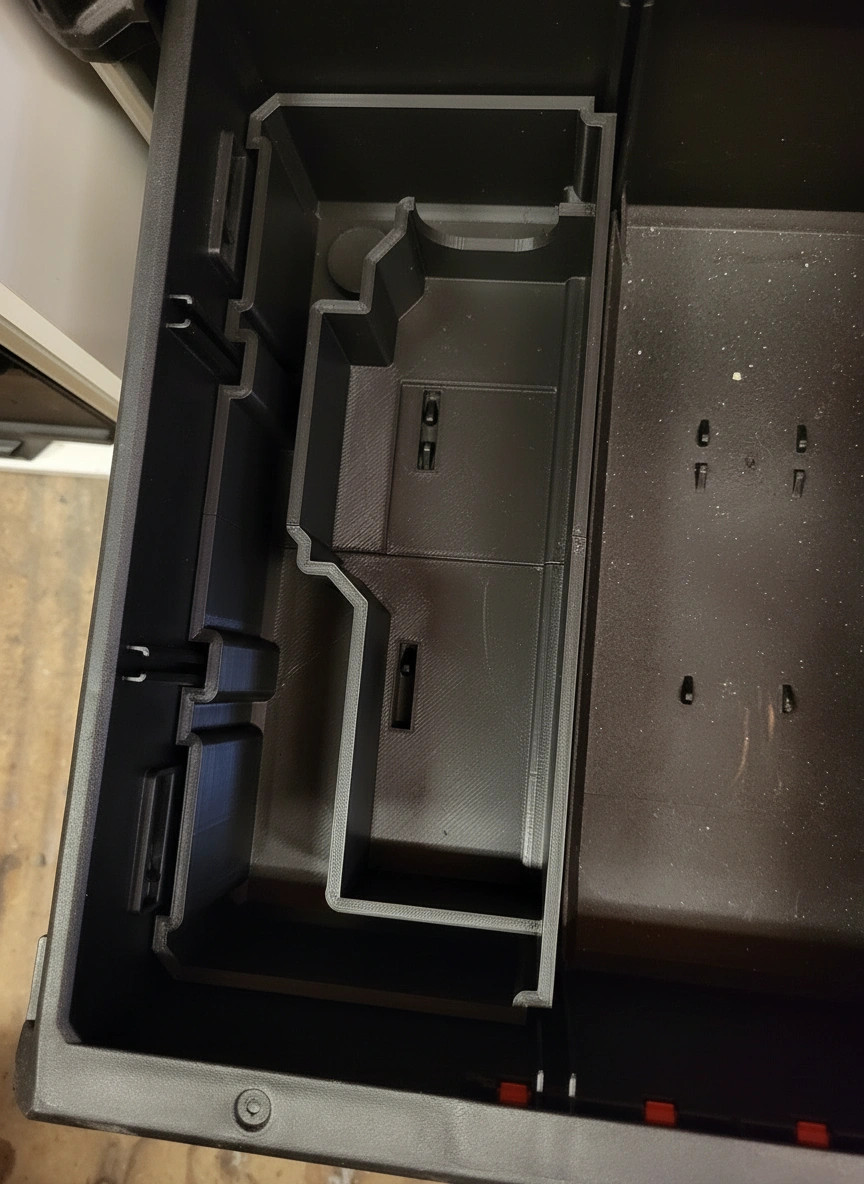Milwaukee PACKOUT Drawer Insert – M12 Planer Holder (Left Side) (Insert Only)