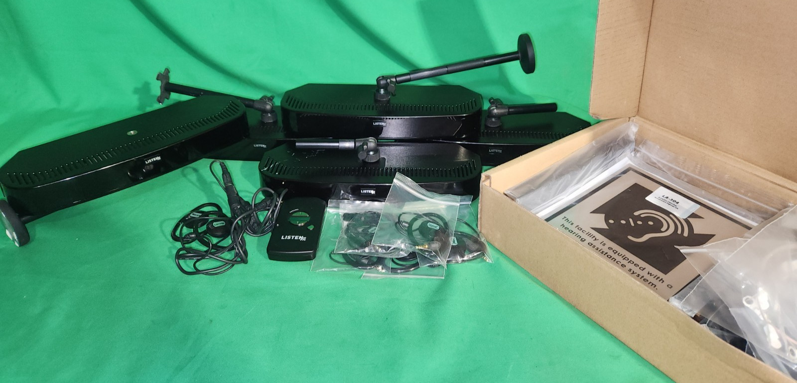 HUGE LOT* Listen Technologies  (4) LT-84-01 Combo, LA-141, LA-304, IR... +EXTRA