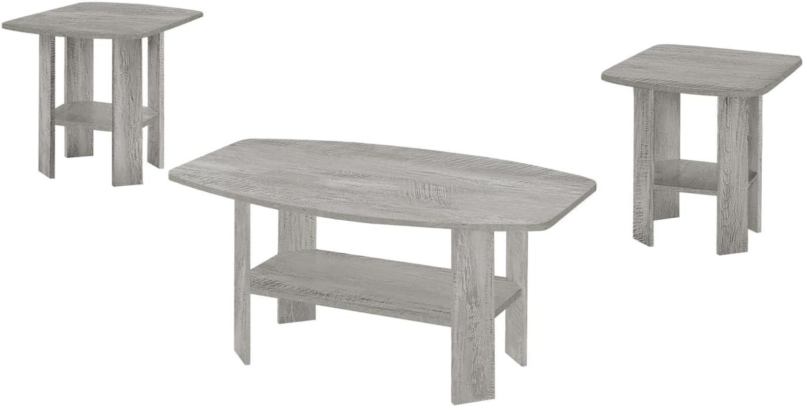 I 7870P Table Set, 3Pcs Set, Coffee, End, Side, Accent, Living Room, Laminate, G