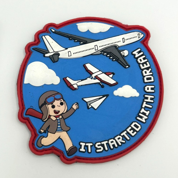 IT STARTED WITH A DREAM - STUDENT PILOT -HIGH QUALITY PVC PATCH