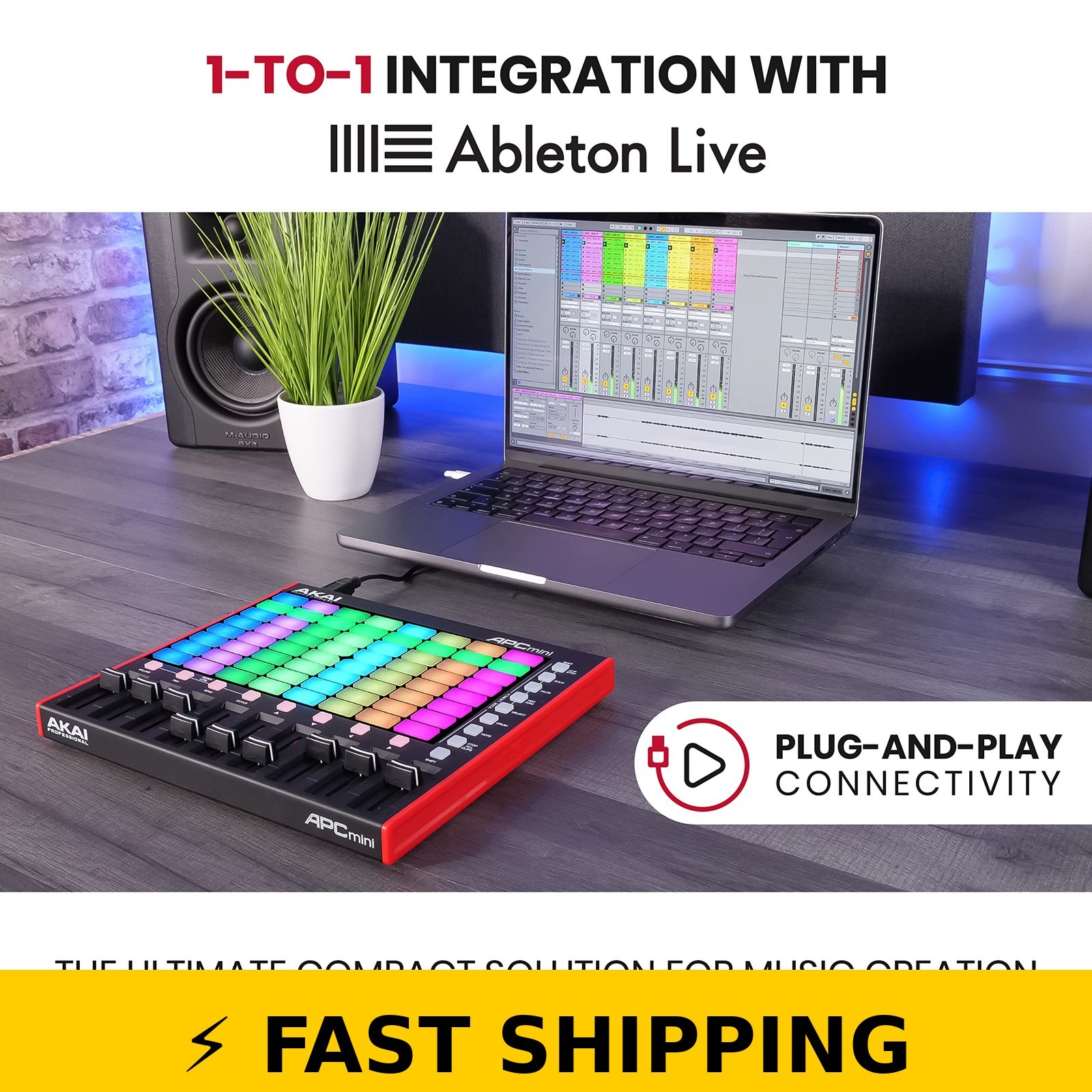 Akai Professional APC Mini MK2 USB MIDI Controller for Ableton Live
