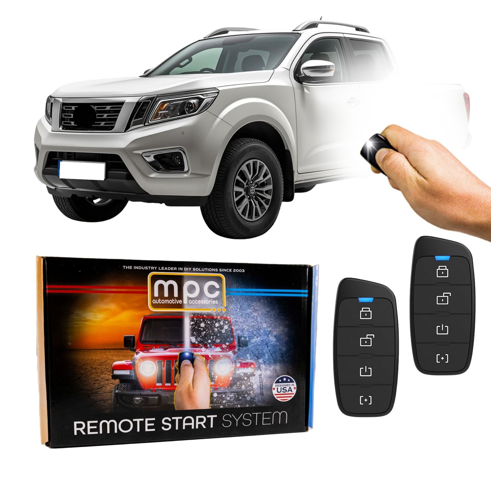 Plug-n-Play 4-Button Remote Start For 2020-2023 Nissan Frontier Push-to-Start
