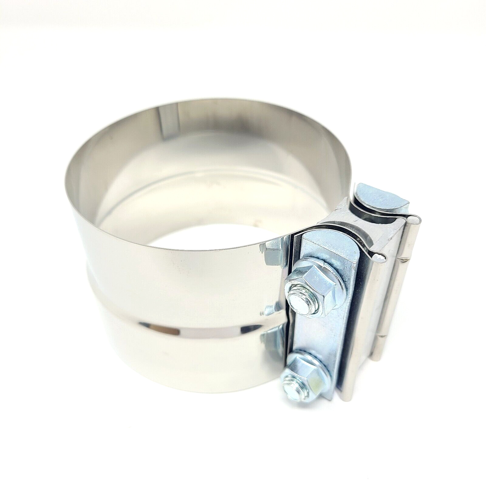 T304 Stainless Steel 4.5" Lap Joint Band Exhaust Muffler Clamp Sleeve Coupler