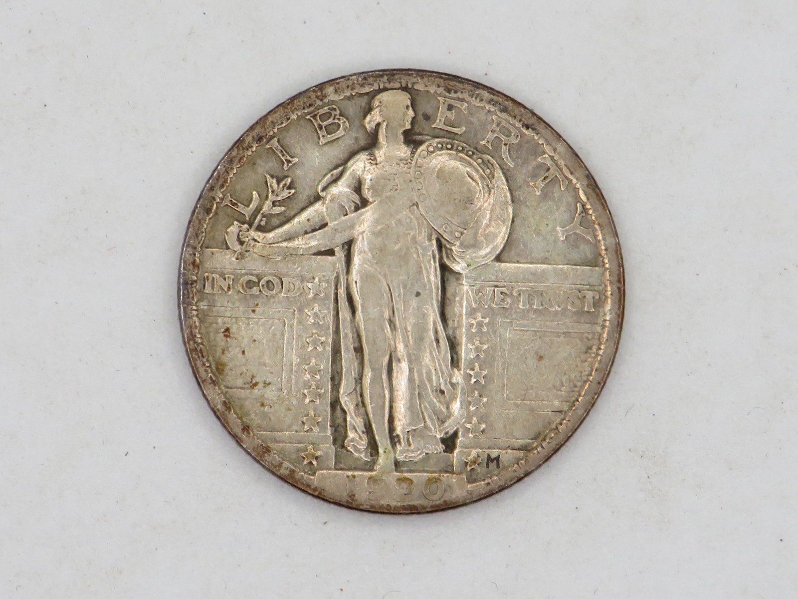 UNITED STATES 1929 -  D  STANDING LIBERTY SILVER QUARTER VF CONDITION *