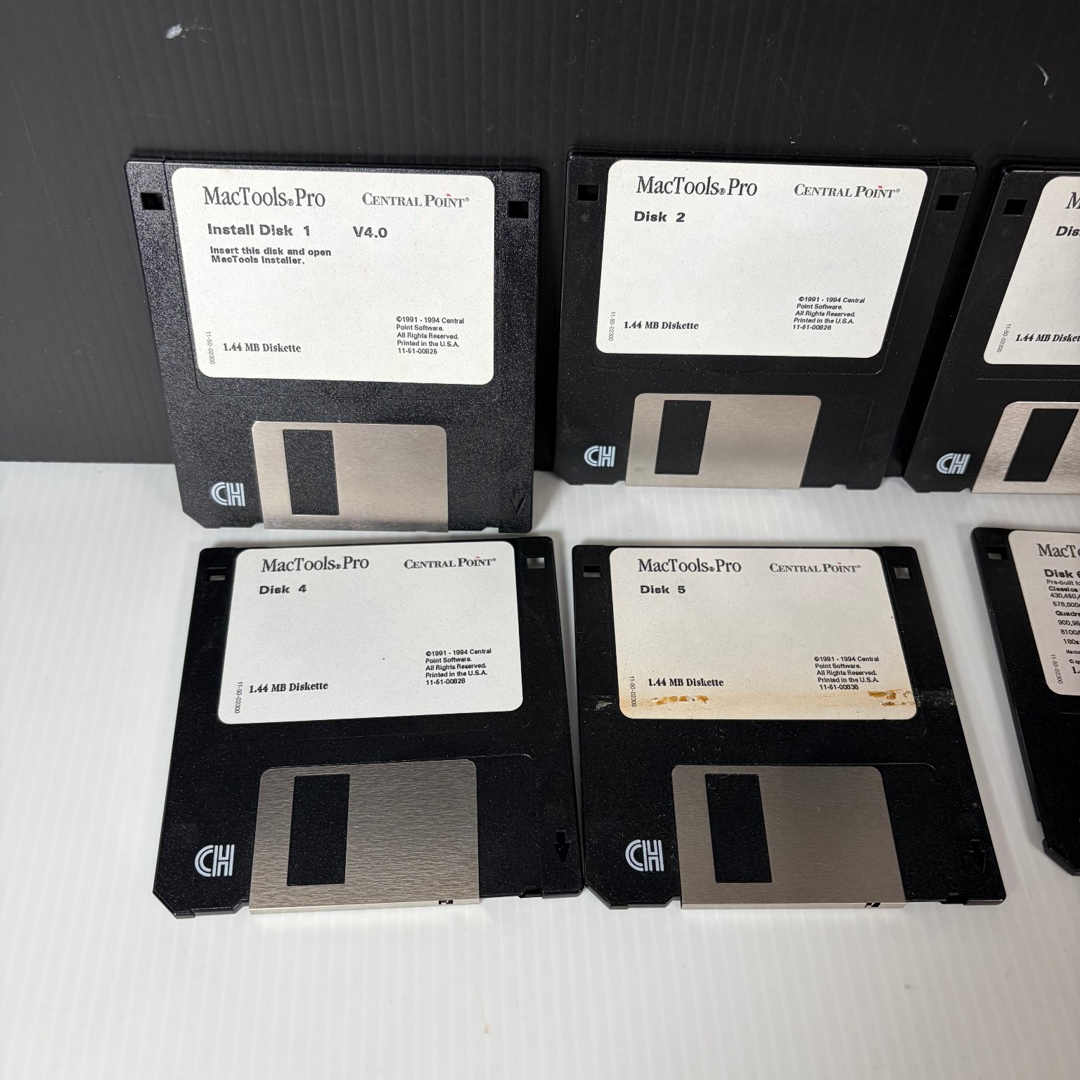 Central Point MacTools Pro Version 4 for Macintosh 3.5" Floppy Disk Set of 6