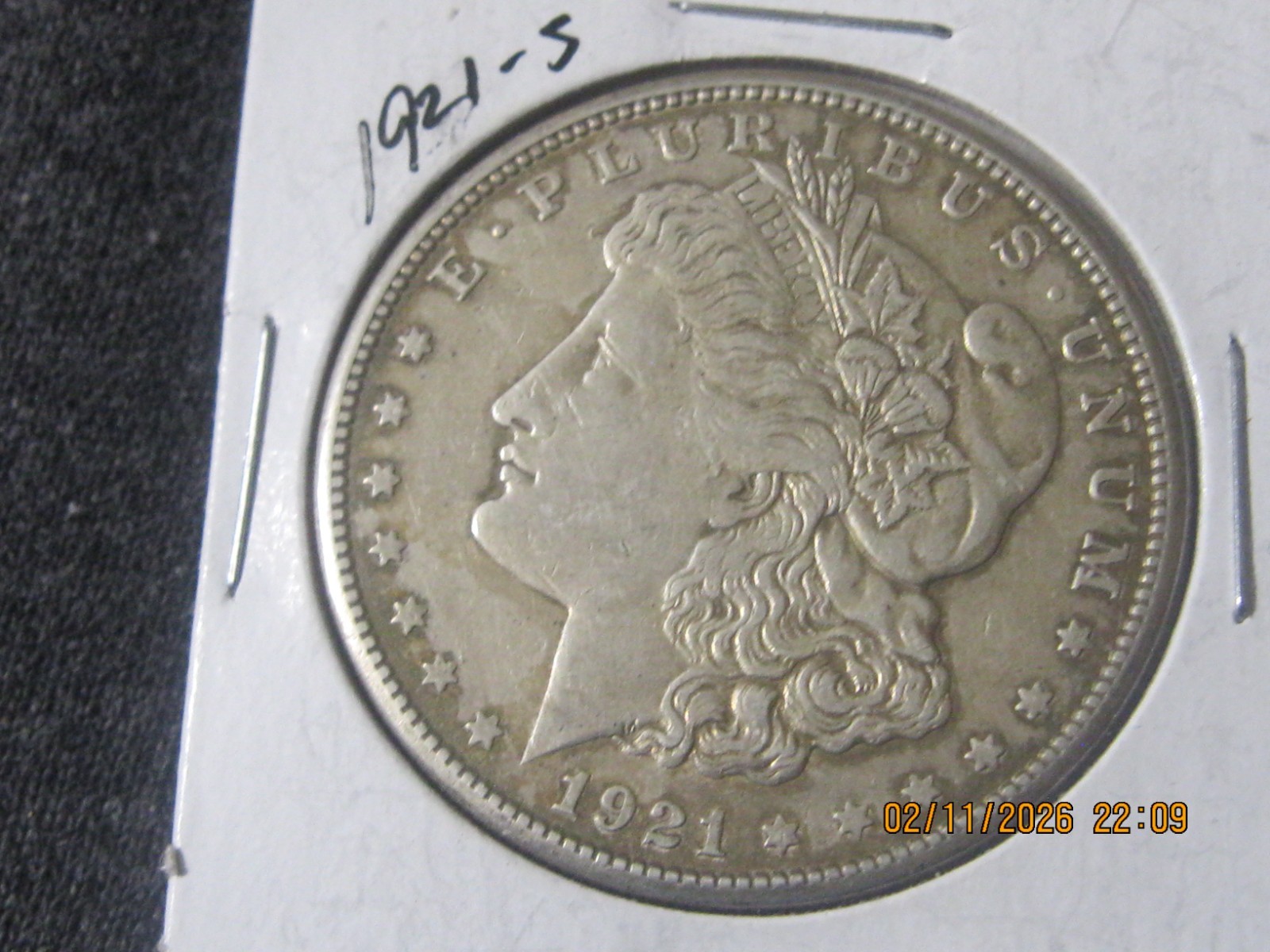 1921 s 90% Morgan silver  dollar ungraded  0.77344 OZ SILVER IN EACH COIN