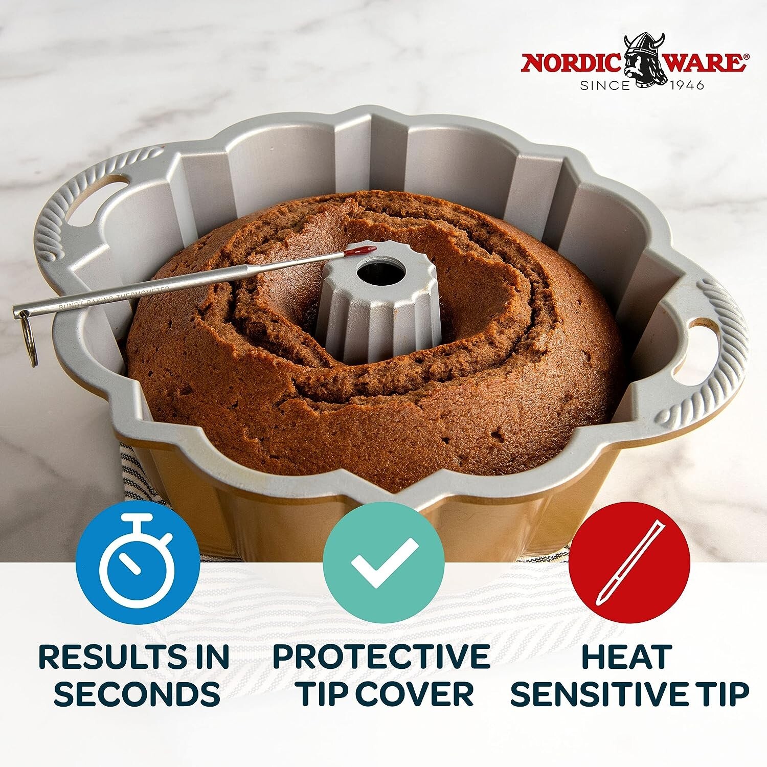 Nordic Ware Reusable Bundt Cake Thermometer (02500)