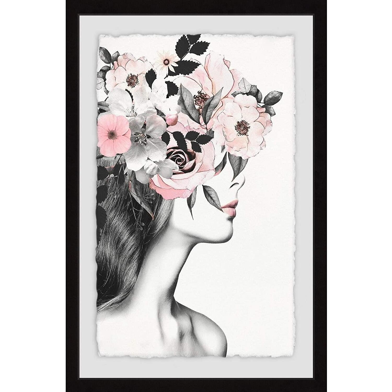 Marmont Hill Pink Lips II Framed Painting Print