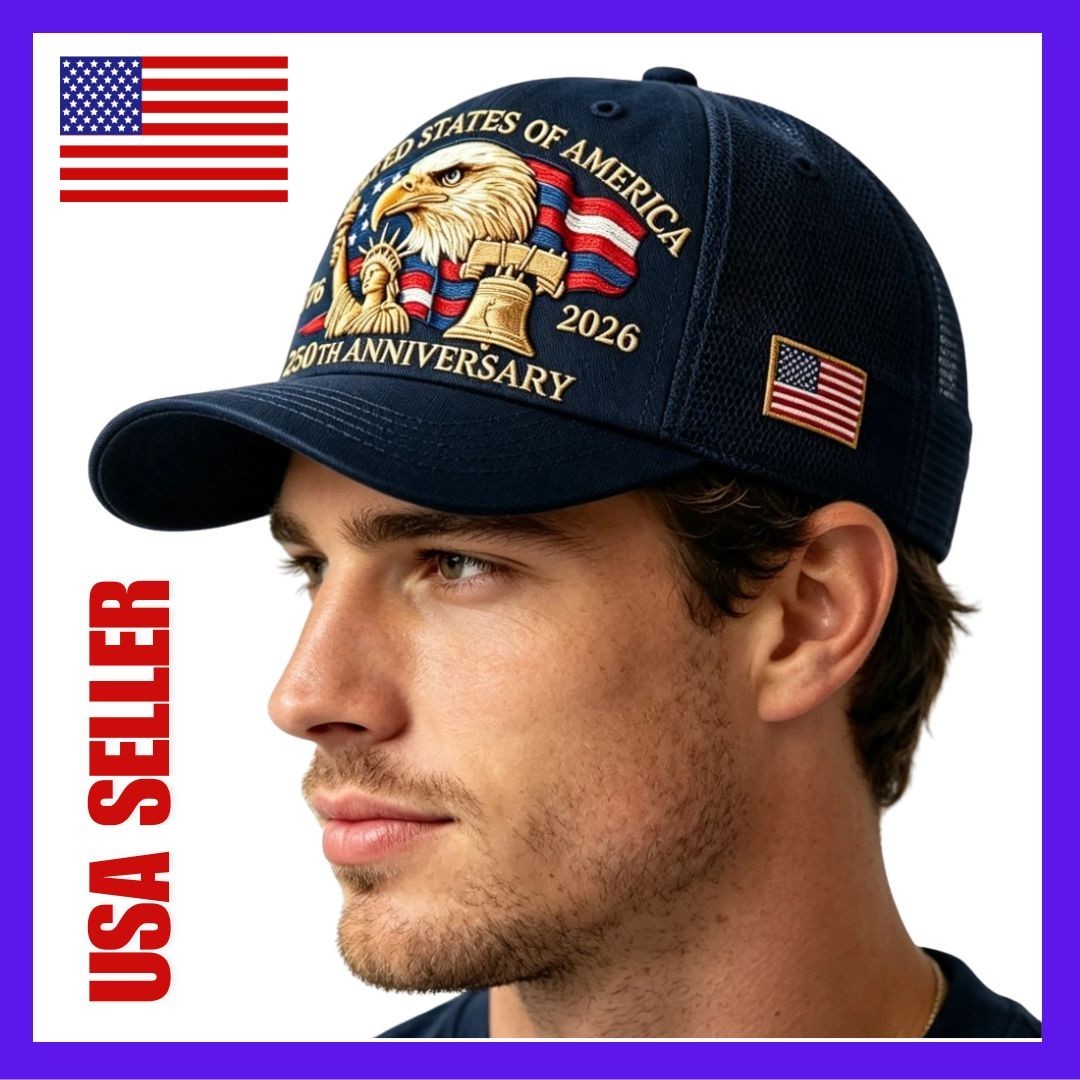 Baseball Cap United States 250th Anniversary Hat Suitable for Multiple Occasion
