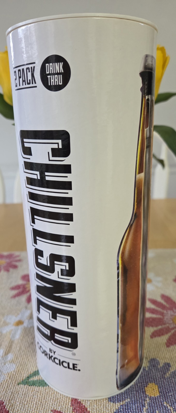 Chillsner by Corkcicle 2 PACK Drink Thru High Tech Beer Chillers - NEW