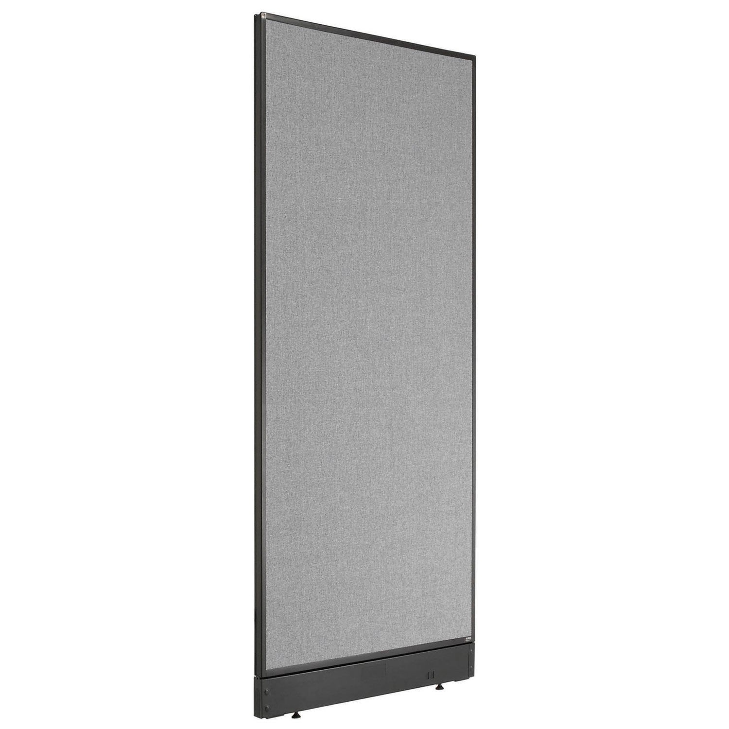 24-1/4"W x 64"H Non-Electric Office Partition Panel with Raceway Gray