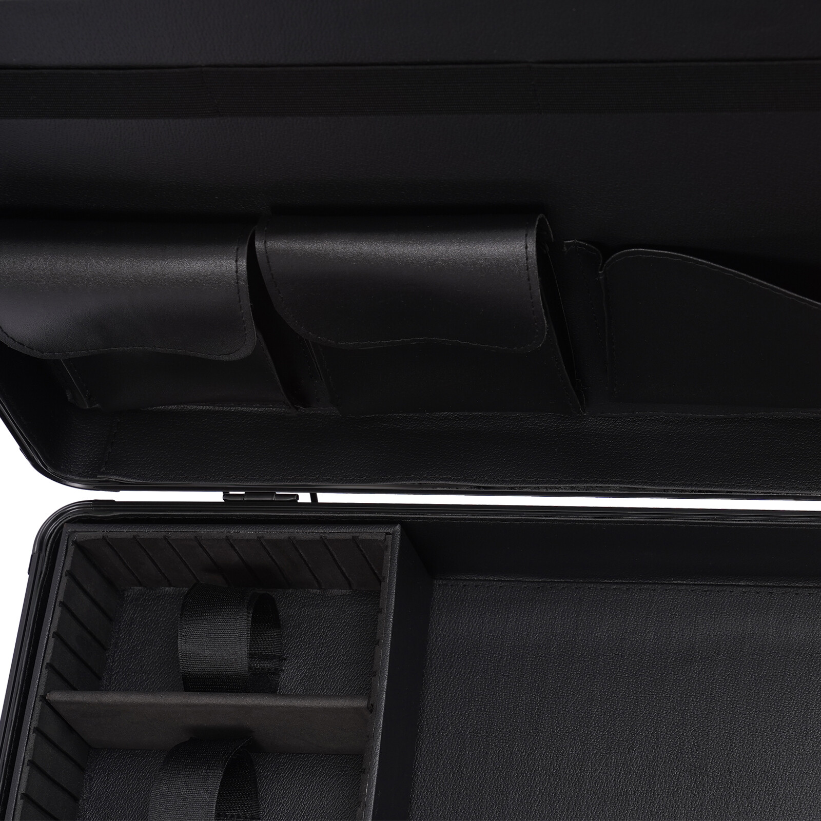 Professional Black Barber Suitcase with Digital Lock & Ample Storage