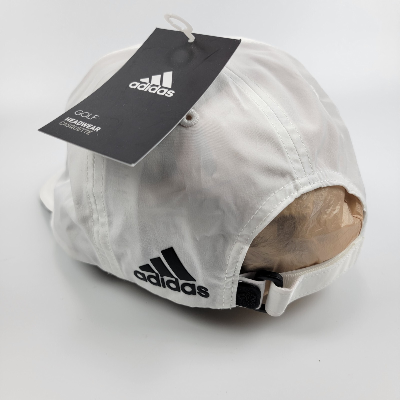 Adidas Golf Performance Hat Nothin But Nett Embroidered Adjustable White NWT