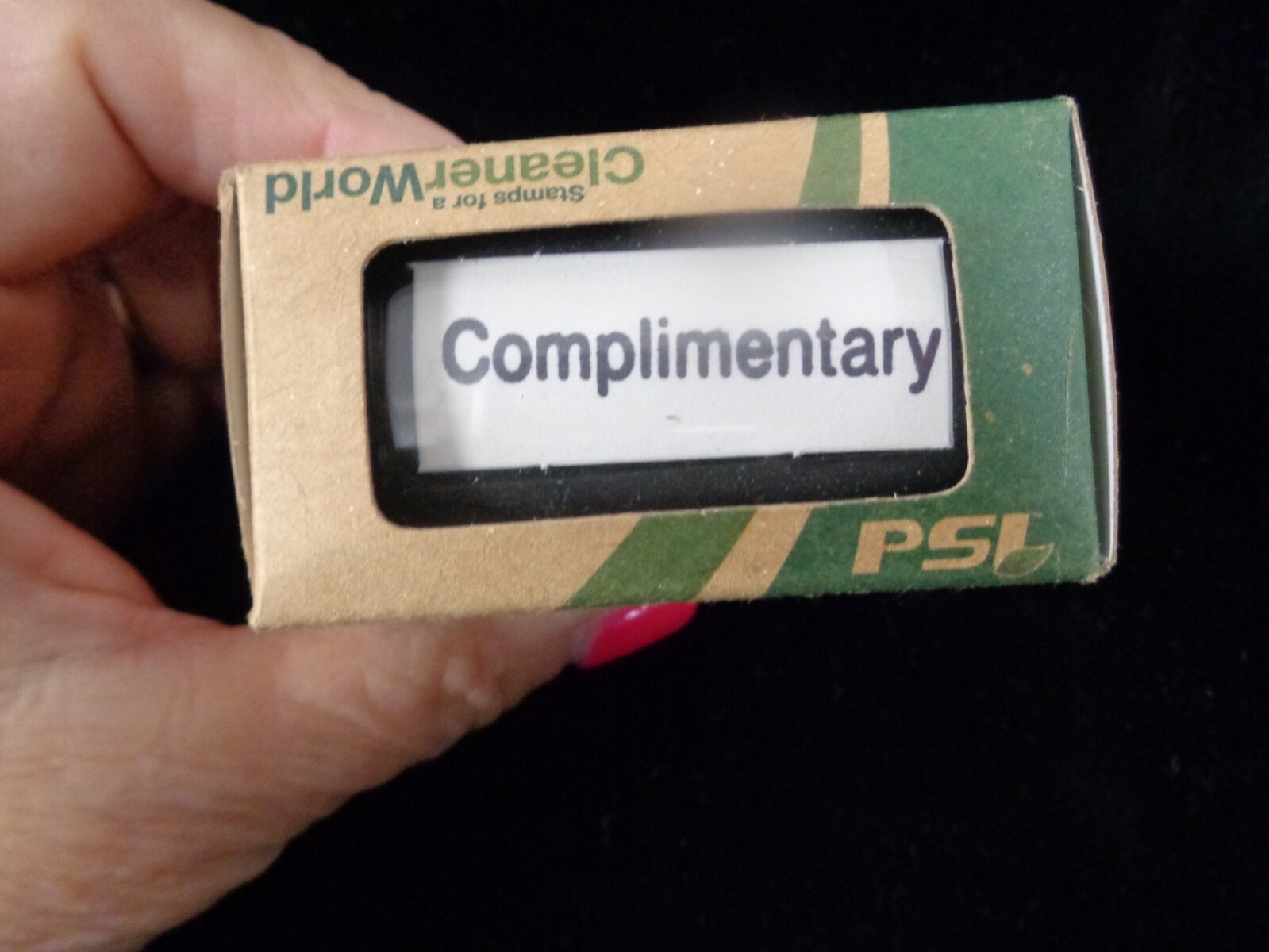 "Complimentary" Self Inking Stamp - New Old Stock