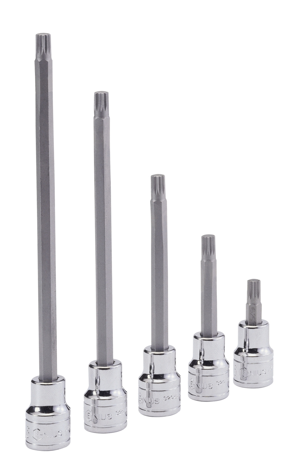 Genius Tools 1/2" Dr. M12 Triple Square Bit Socket 150mmL - 442+8612
