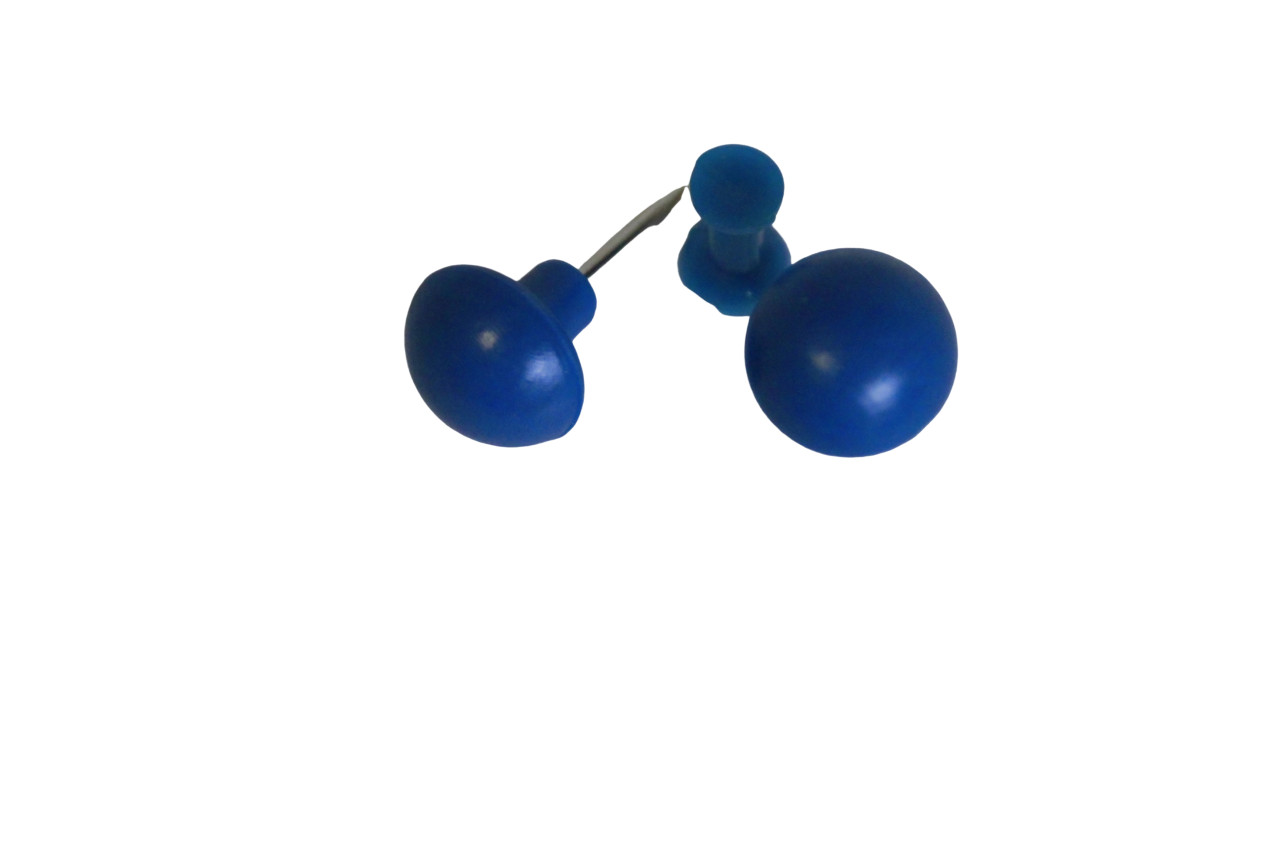 Push Pin Marking Pins Card Pin Extra Large Sturdy 10 Piece Blue