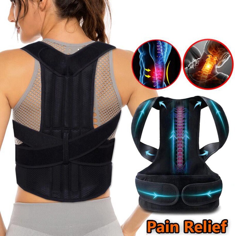 Back Brace Posture Corrector Women Men Shoulder Straightener Adjustable Support