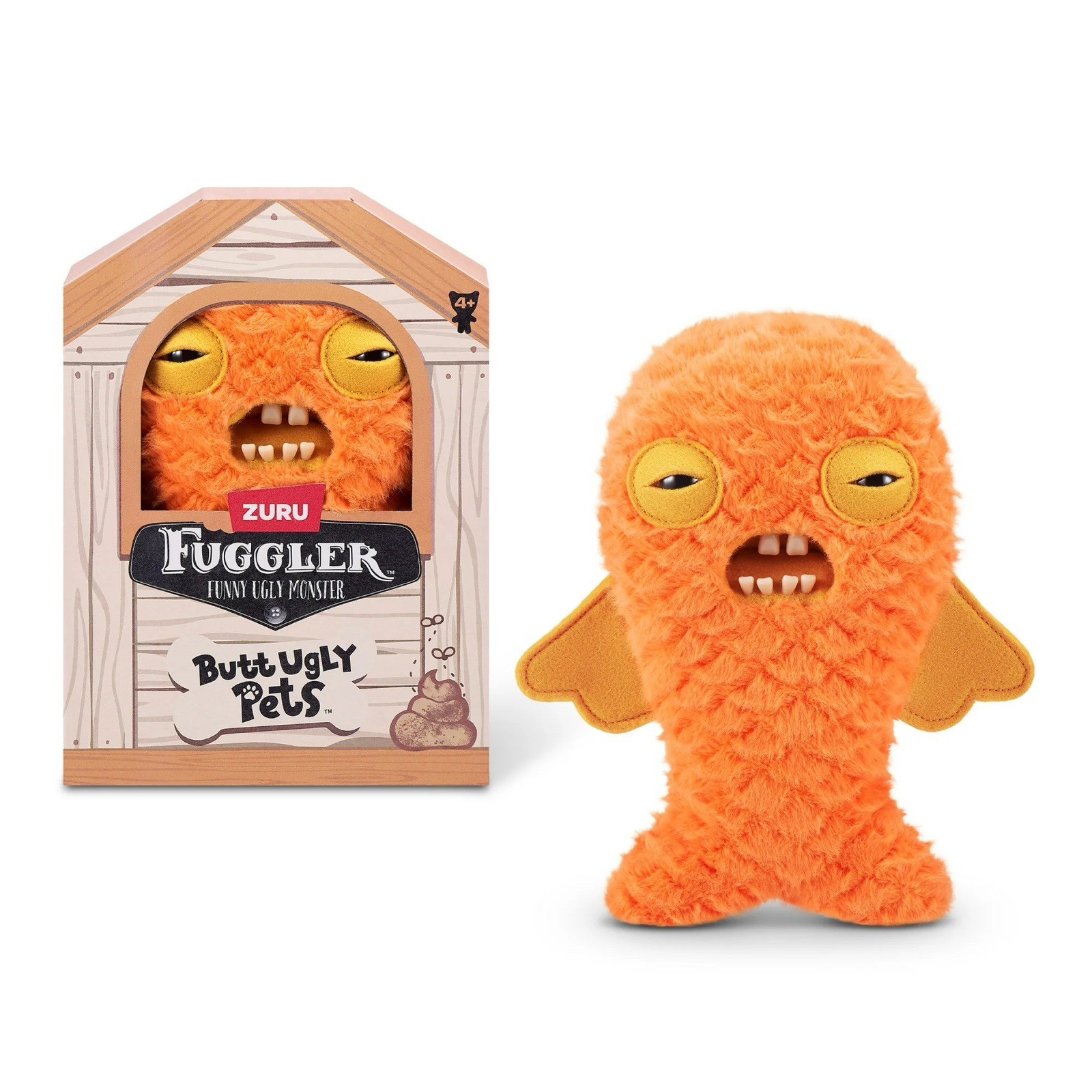 Fuggler Butt Ugly Pets Cod Father Gold Fish Soft Toy by ZURU