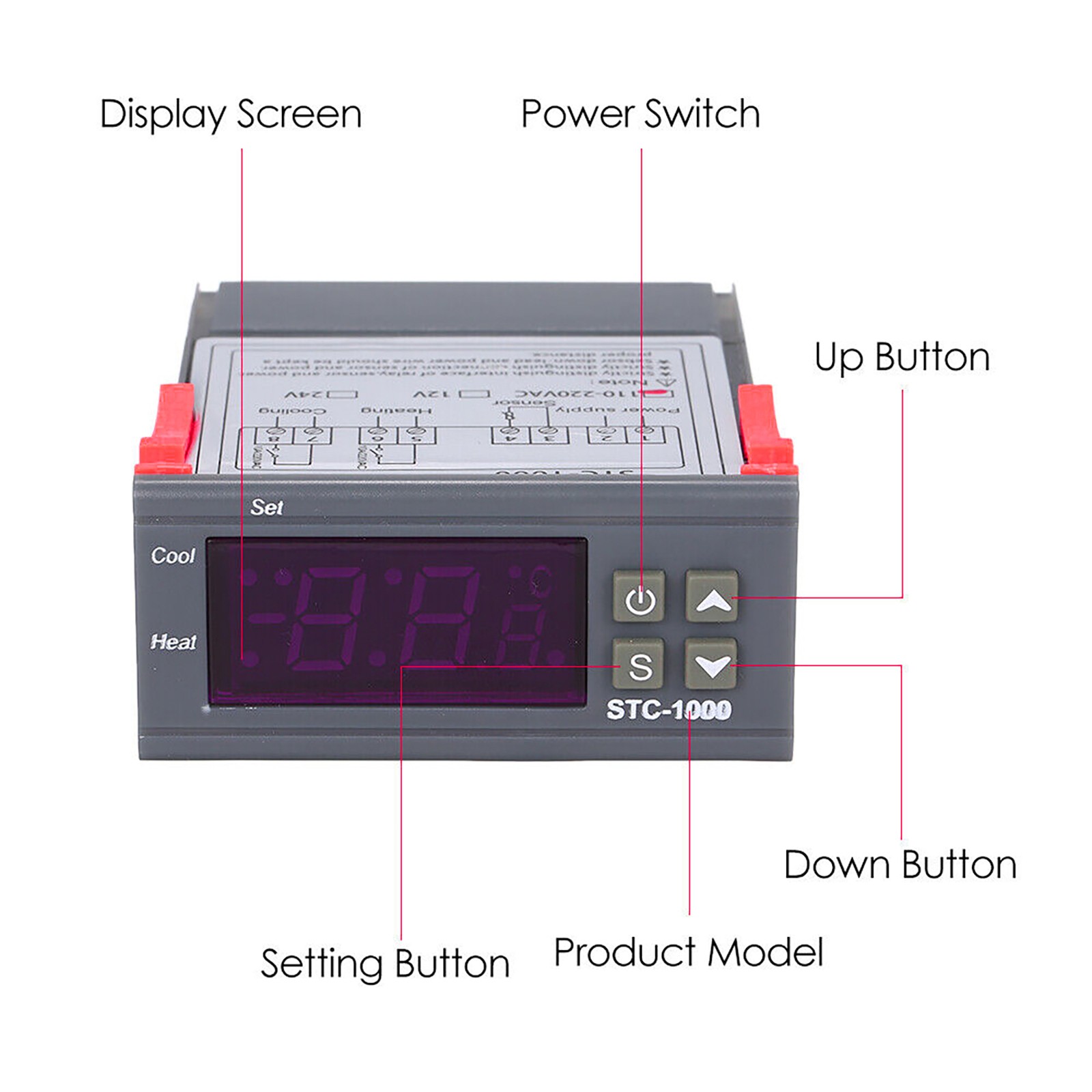 1 PC Aquarium Thermostat NTC Sensor STC-1000 Digital Temperature Controller