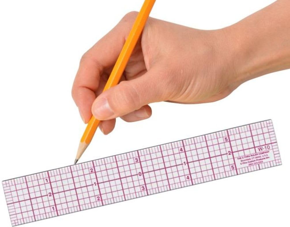 Protractor Ruler, 6", 15Cm, Transparent (W-5)