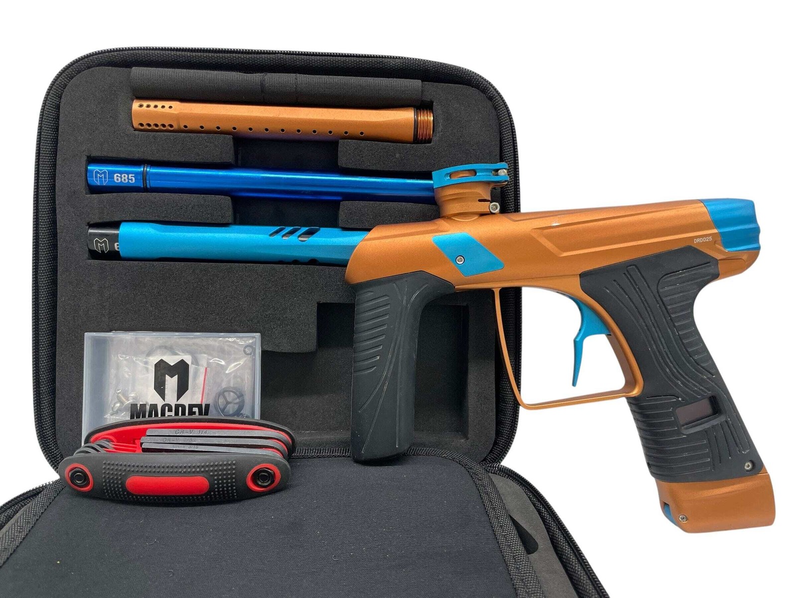 MACDEV DRD Bronze/Teal Paintball Gun