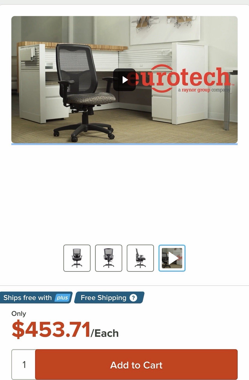 Eurotech MFST5400 Apollo II Series Black High Back Multi-Function Swivel Office