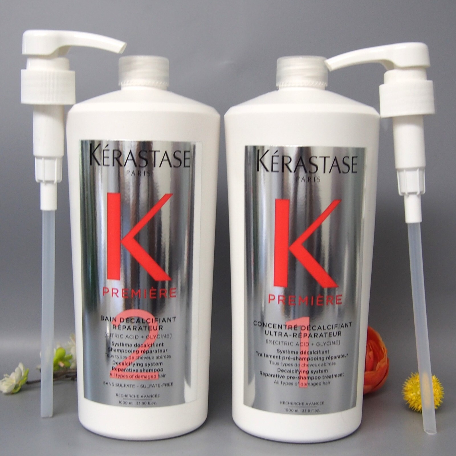 DUO Kerastase Premiere Bain & Concentre Décalcifiant Ultra Pre Shampoo 34oz/ 1L