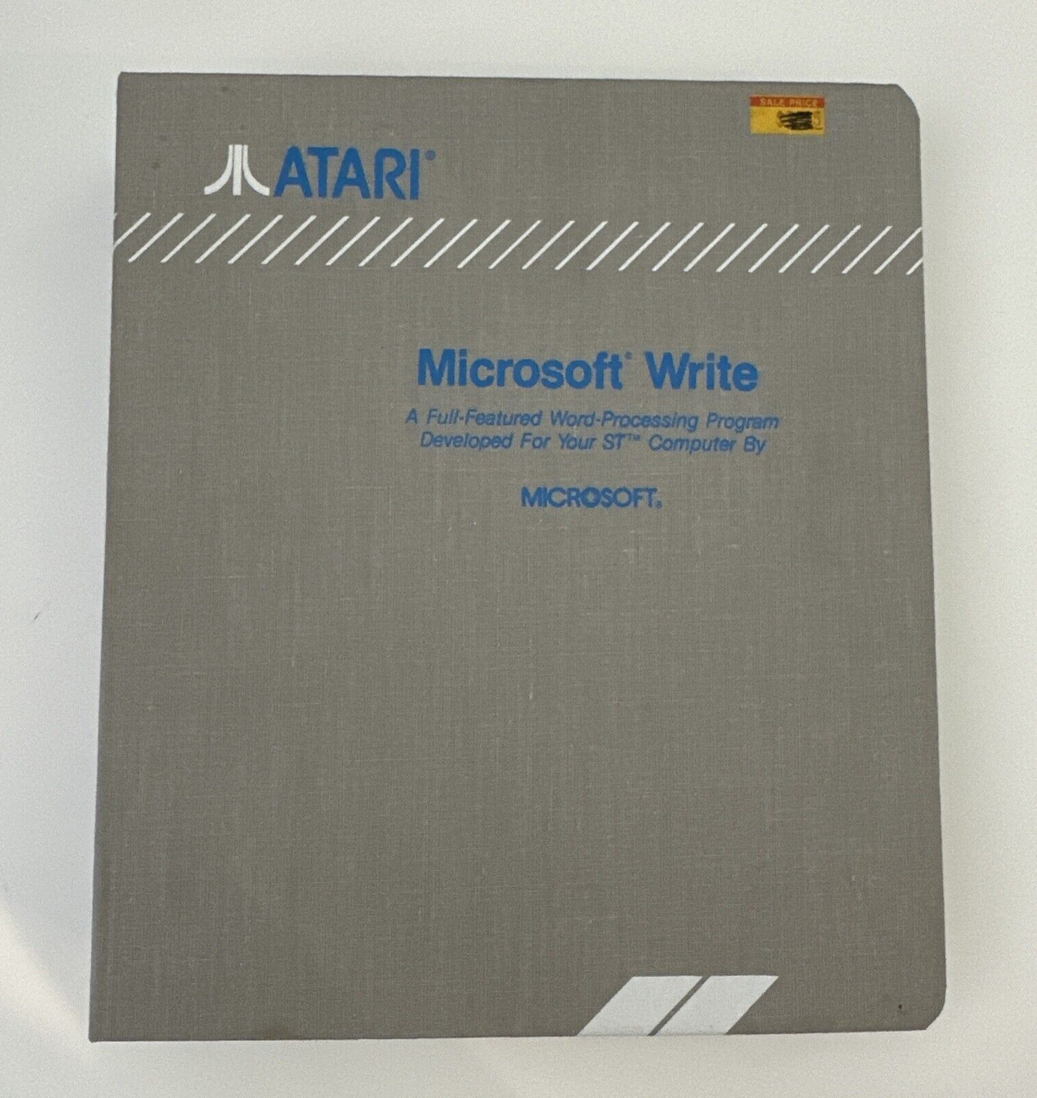 Vtg 1980's Atari Microsoft Write Wood Processing Program for MEGA & ST Computers