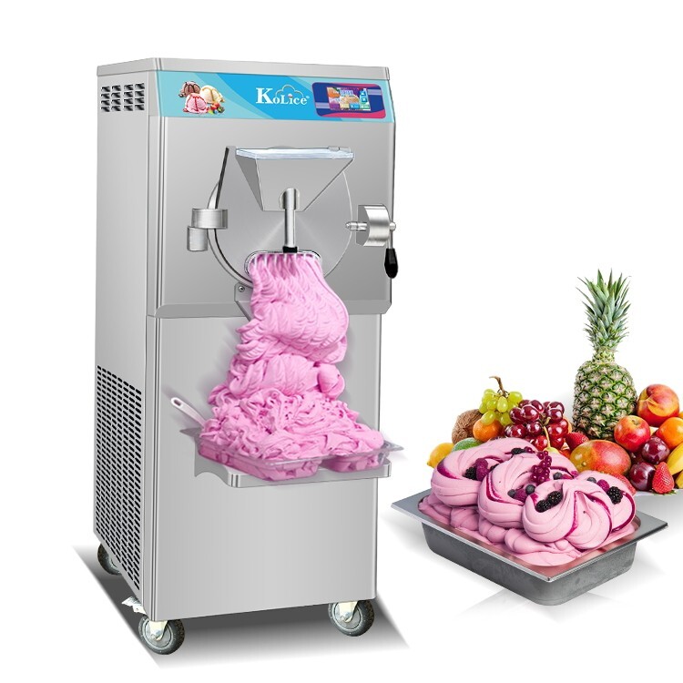 Kolice Commercial ETL Hard Ice Cream Machine,Italian Water Ice Maker Strong Door