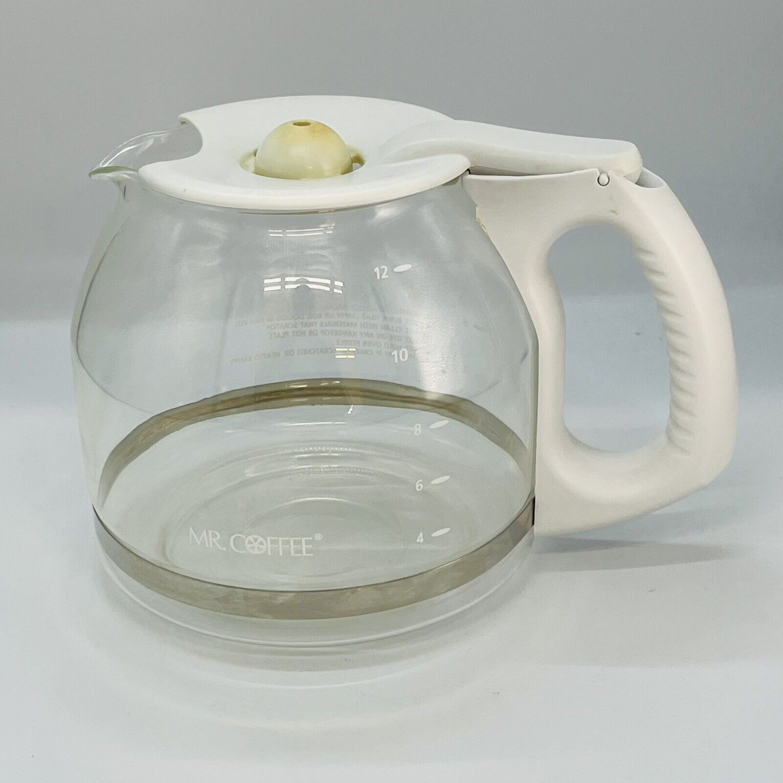 Mr. Coffee 12 Cup Glass Coffee Carafe Replacement white