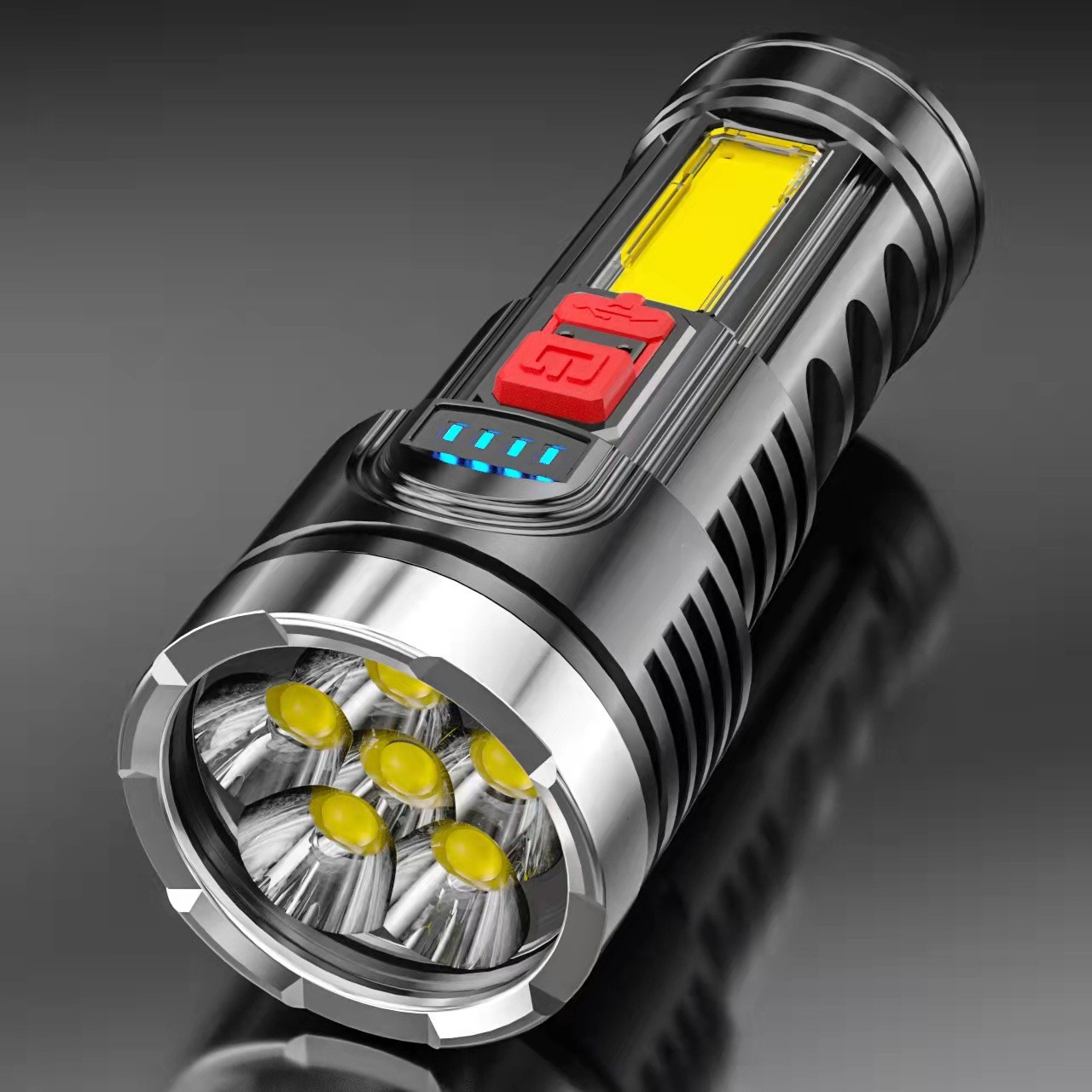 350000000 Lumen Super Bright LED Tactical Flashlight Rechargeable LED Work Torch