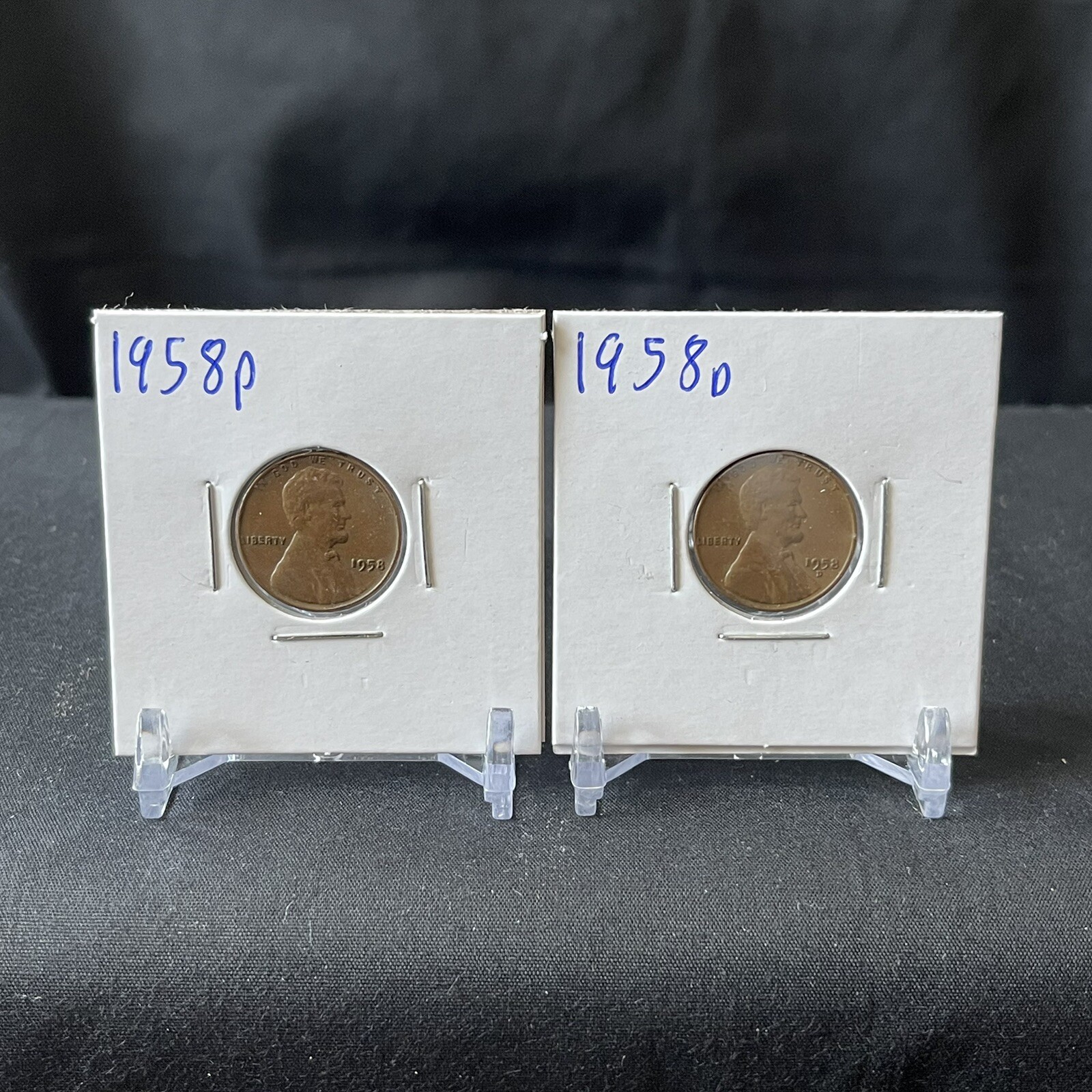1958 P,D, Lincoln Wheat  Cent Collectible Coins (CIRCULATED)