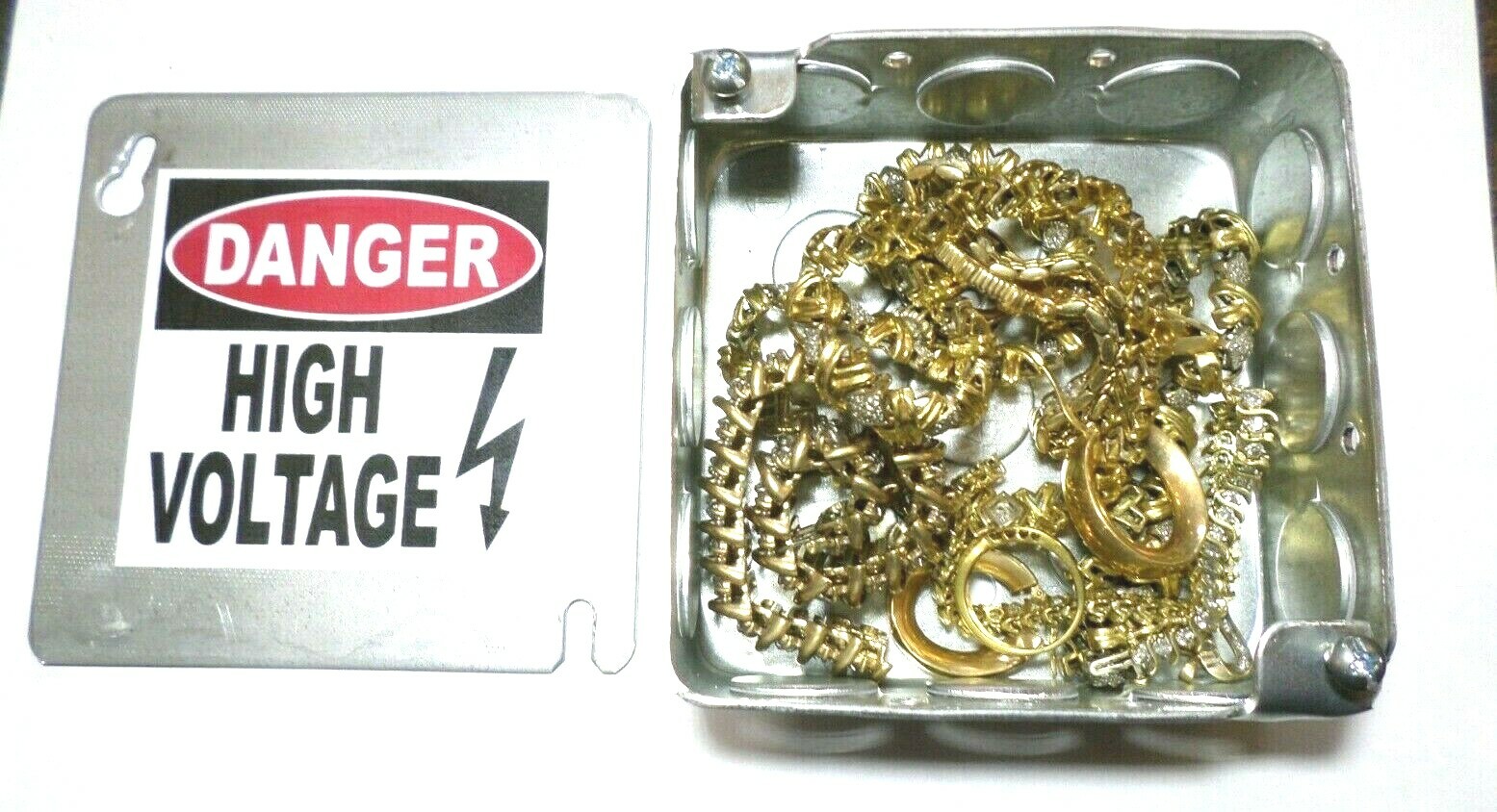 Secret Safe Magnetic Stash Box High Voltage Hidden Compartment Electrical Box