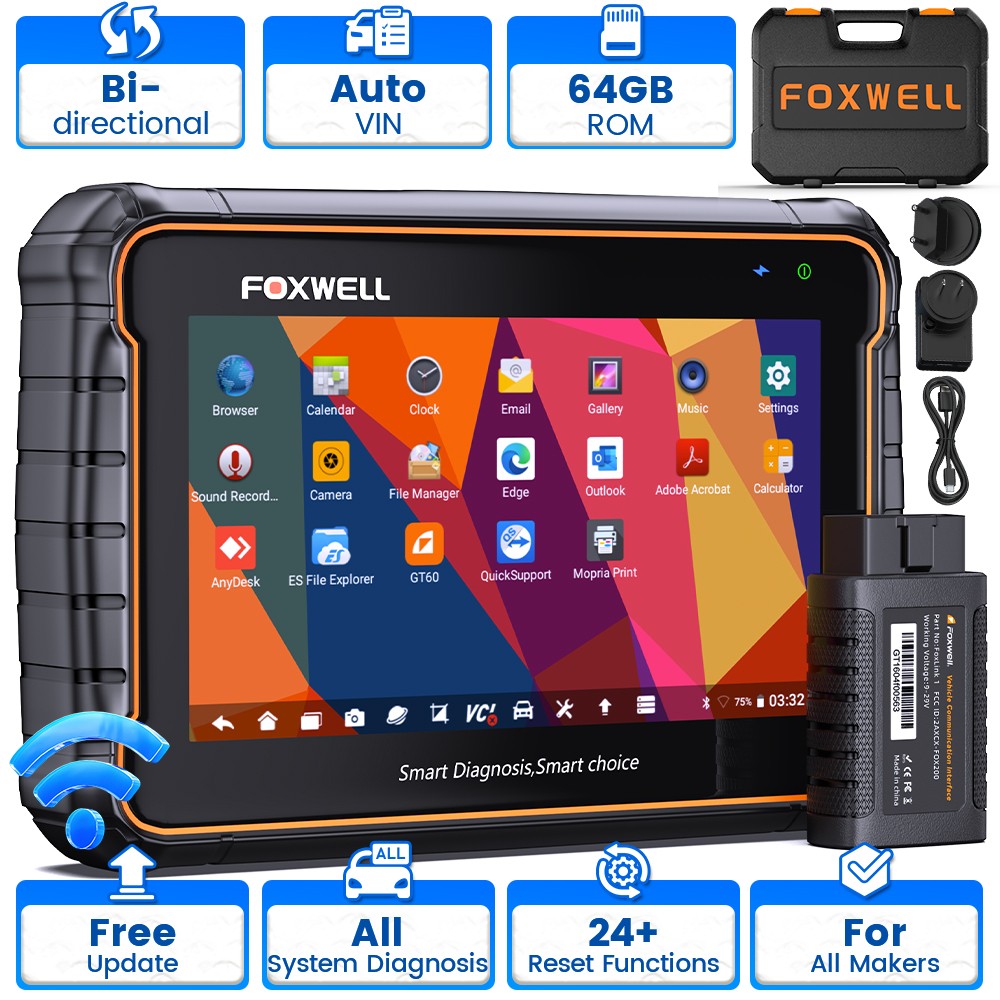 FOXWELL GT60 All System OBD2 Bidirectional Scanner Diagnostic Tool TPMS DPF